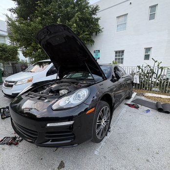 Alternator repair on a Porsche Panamera